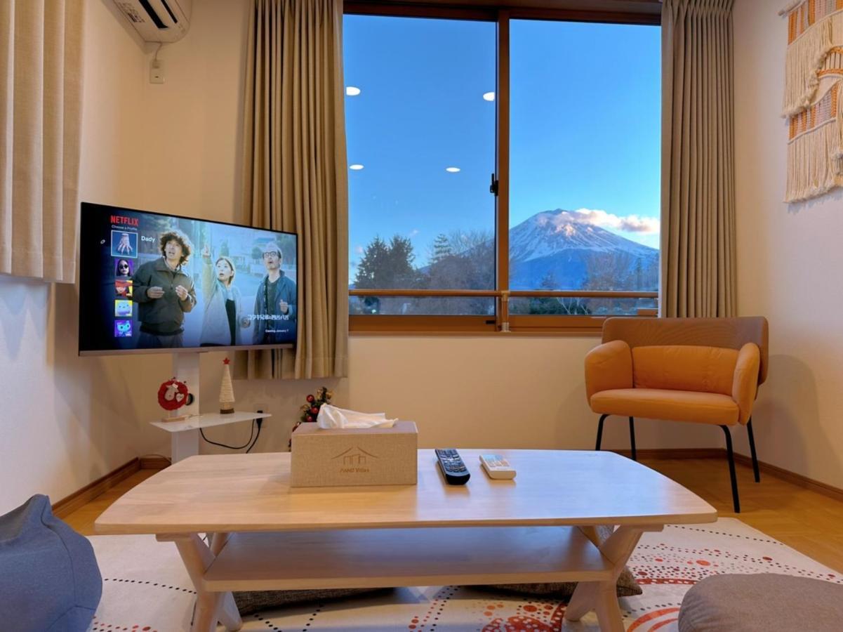 ヴィラ山間堂grandvilla Mt Fuji View Bbq Bonfire Annovillas Sankando Fujikawaguchiko Bagian luar foto