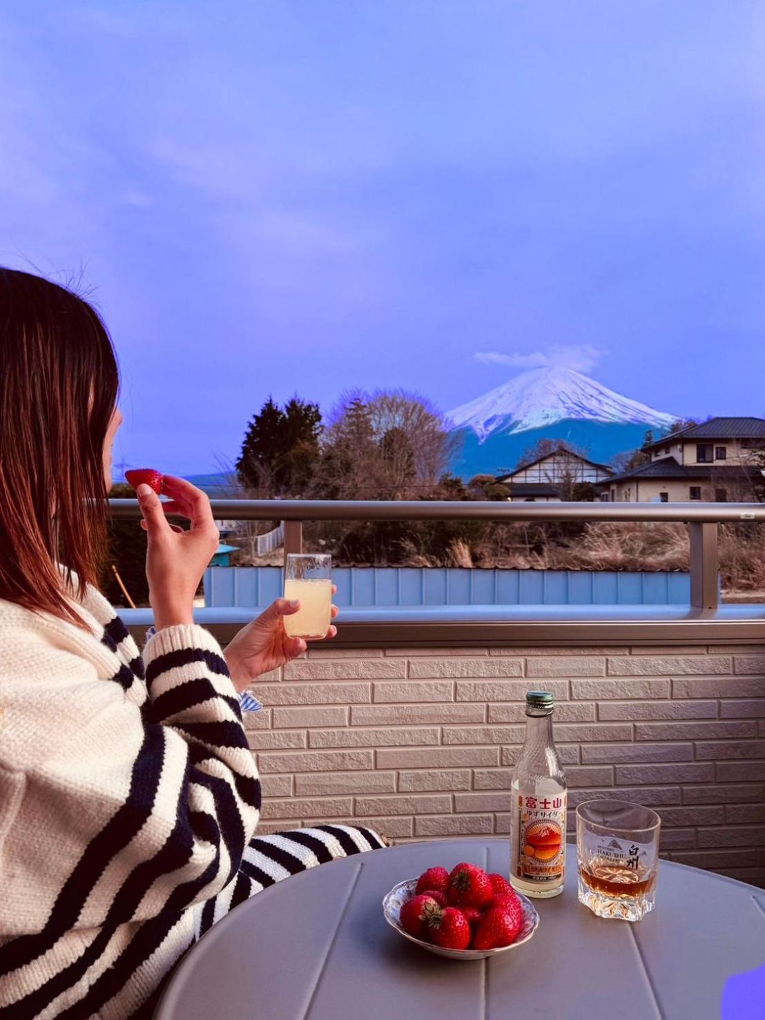 ヴィラ山間堂grandvilla Mt Fuji View Bbq Bonfire Annovillas Sankando Fujikawaguchiko Bagian luar foto