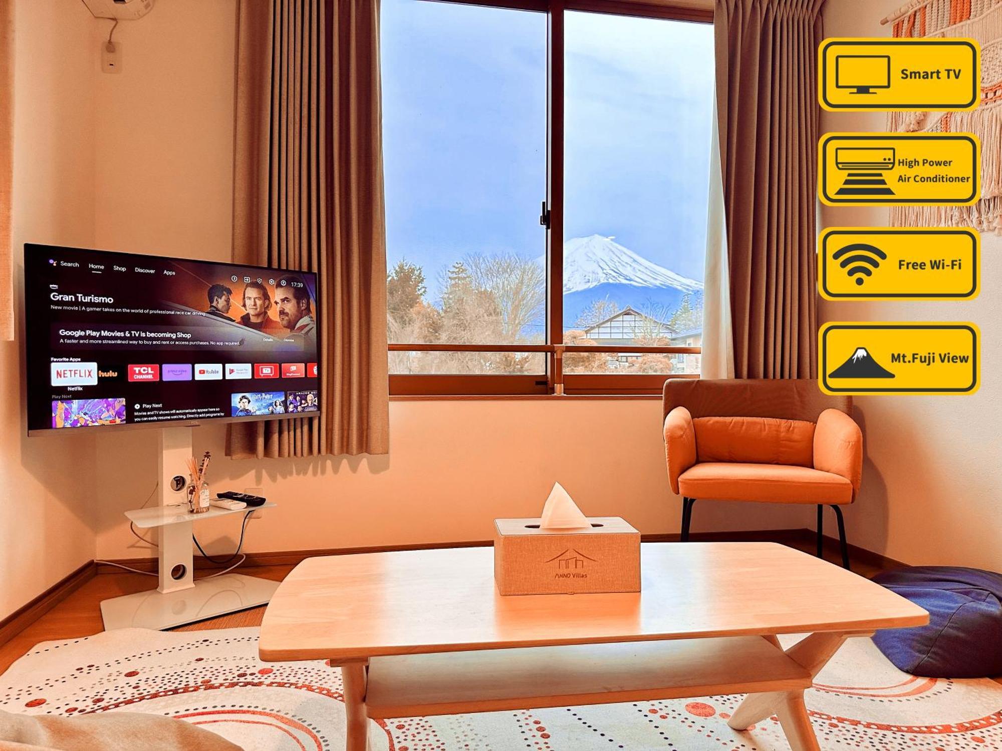 ヴィラ山間堂grandvilla Mt Fuji View Bbq Bonfire Annovillas Sankando Fujikawaguchiko Bagian luar foto
